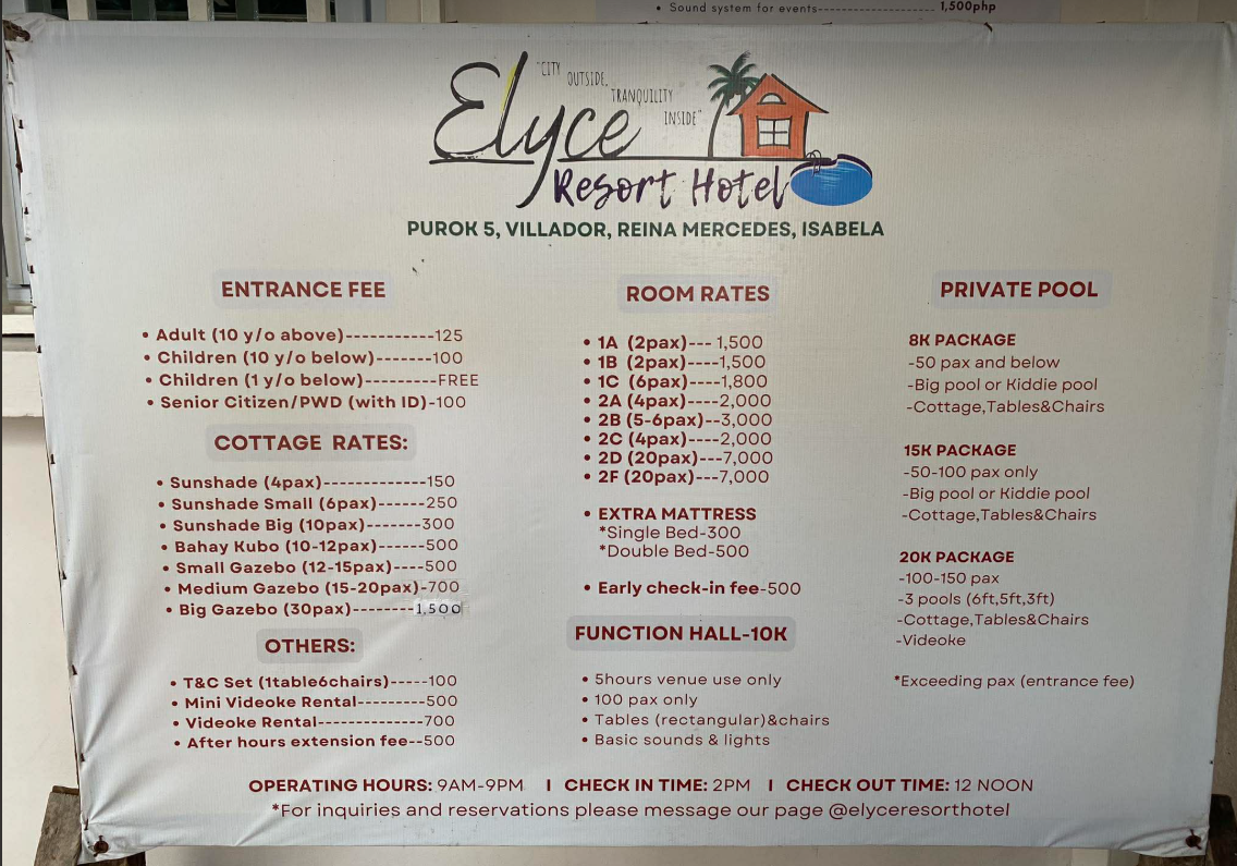 Menu photo