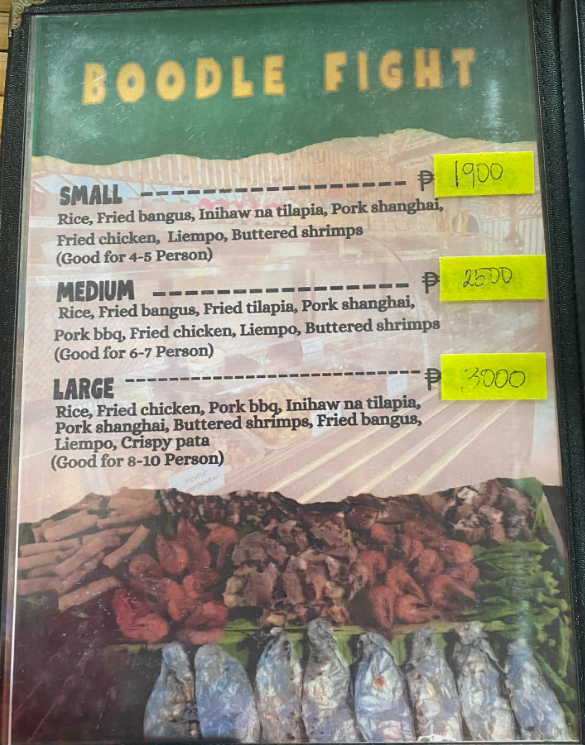Menu photo