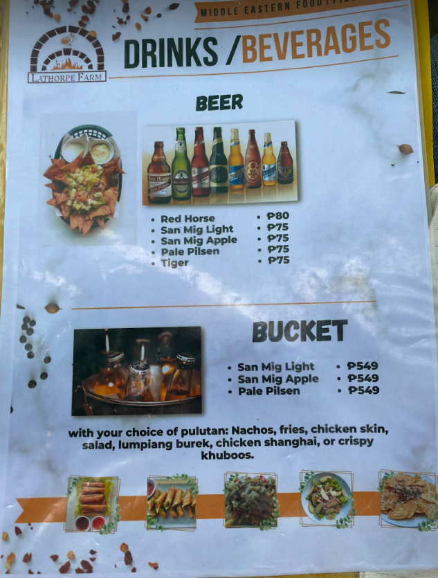 Menu photo