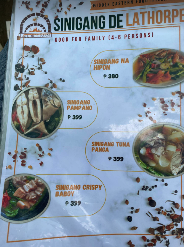 Menu photo
